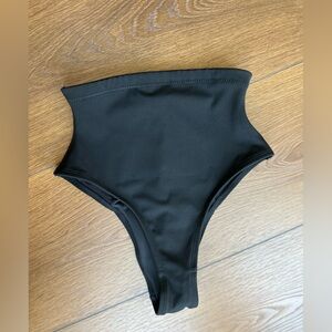 TA3 Black High-Cut Women's One Piece Swimsuit bottoms